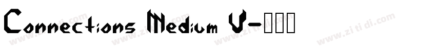 Connections Medium V字体转换